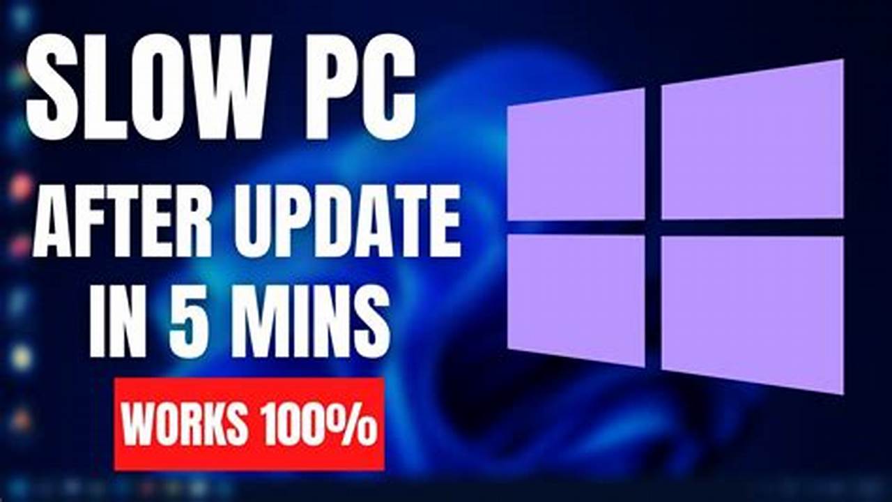 Windows 10 Slow After Update 2024