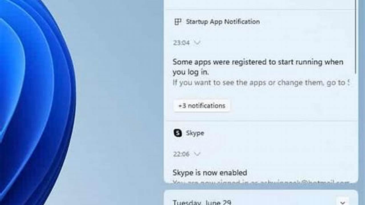 Windows Calendar Notifications
