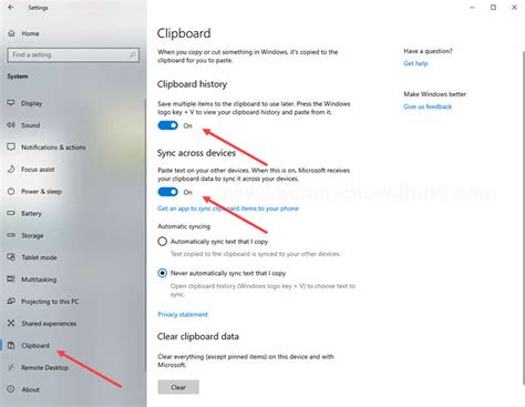 Mengaktifkan Clipboard History