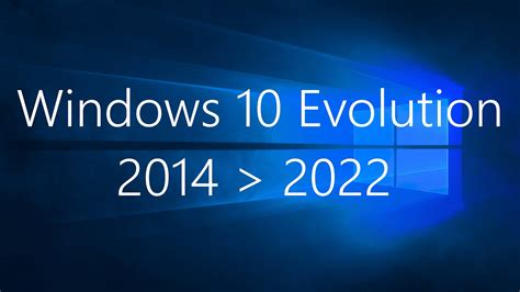 Windows 10 Evolution