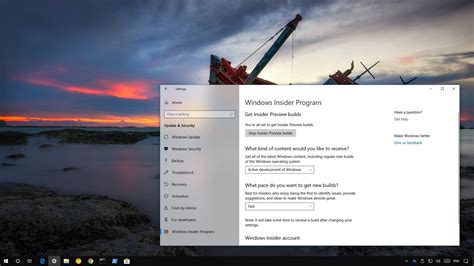 Windows 10 Insider Program