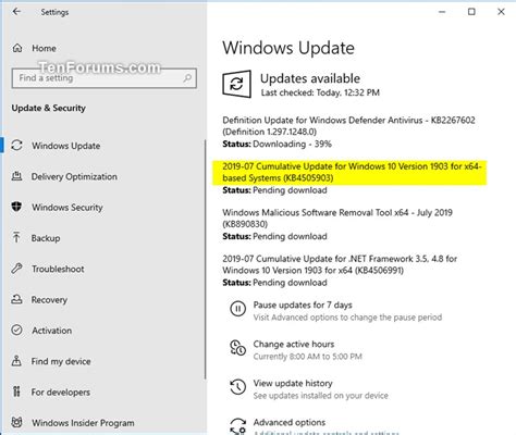 Windows 10 KB4505903 changelog