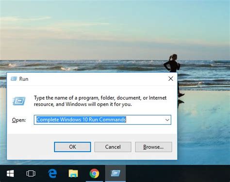 Windows 10 Run Command