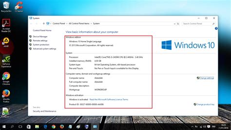 Windows 10 Spesifikasi