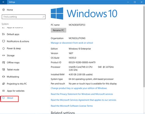 Windows 10 System