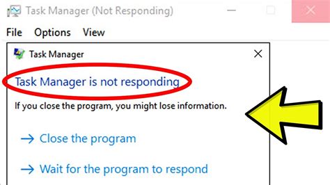 Windows 10 Task Manager Not Responding (Resolved)