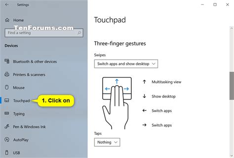 Windows 10 Turn On Touchpad Gestures