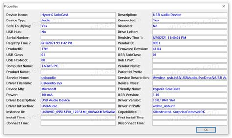 Windows 10 USB devices