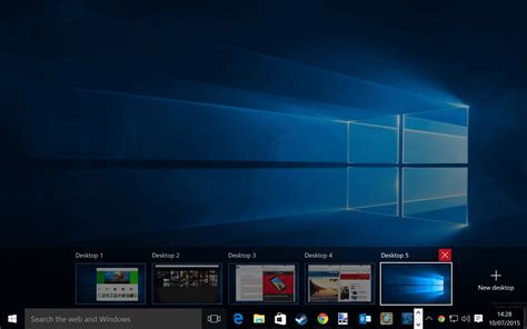 Windows 10 virtual desktops