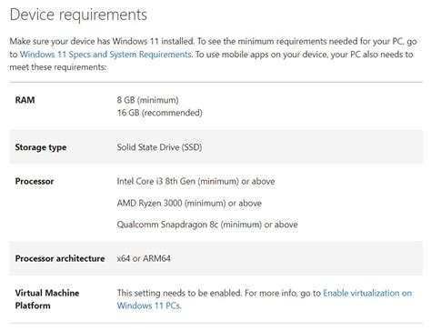 Windows 11 Android App Requirements Overview