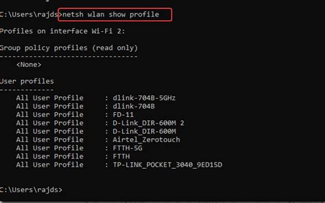 Melihat password wifi menggunakan command prompt windows 11