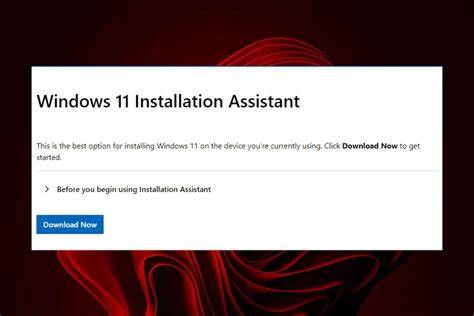 Halaman Windows 11 Installation Assistant