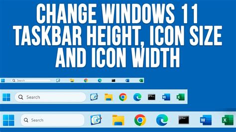 Windows 11 Taskbar Height