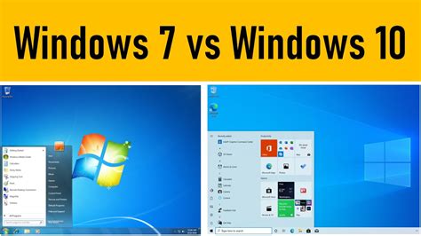 Windows 7 vs Windows 10