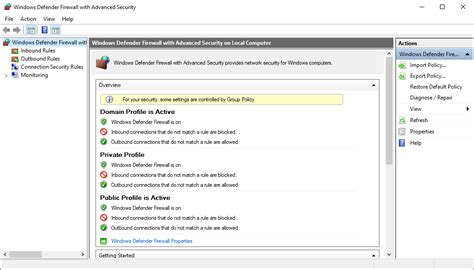 Windows Defender Firewall