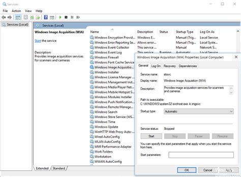 Windows Image Acquisition