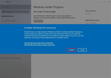 Windows Insider Service