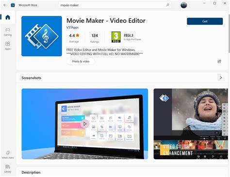 Windows Movie Maker video editor