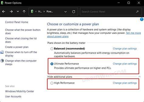 Pengaturan Power Plan Windows untuk Gaming
