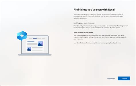 Windows Recall: Setup