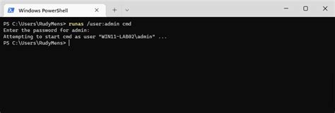 Windows Runas Command