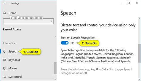 Windows Speech Recognition