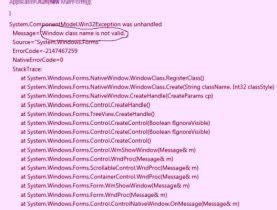 Windows class name is not valid [FIX]