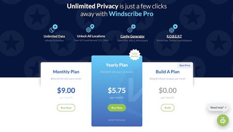 Windscribe pricing