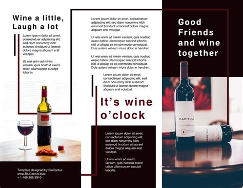 Wine Brochure Template: Create Stunning Brochures To Promote Your Winery