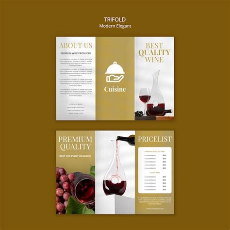 Wine Brochure Template