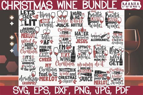 Download Wine Bundle SVG / Cut Files /... Commercial Use