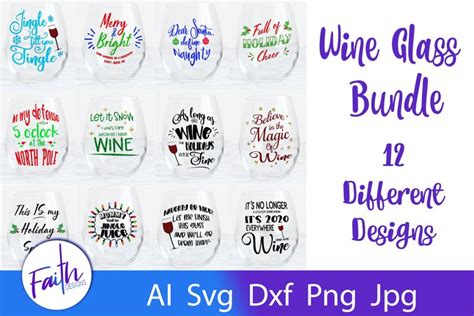 Download Wine Bundle SVG / Cut Files /... Easy Edite