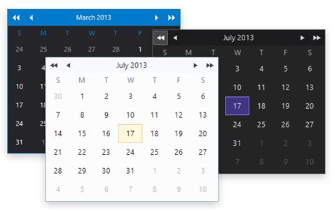 Winforms Free Calendar Control