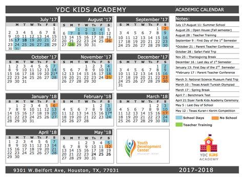 Winfree Academy Calendar