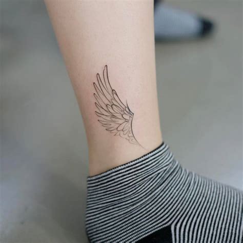 Wing Tattoo Ankle