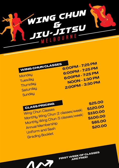 Wing Chun Pricing