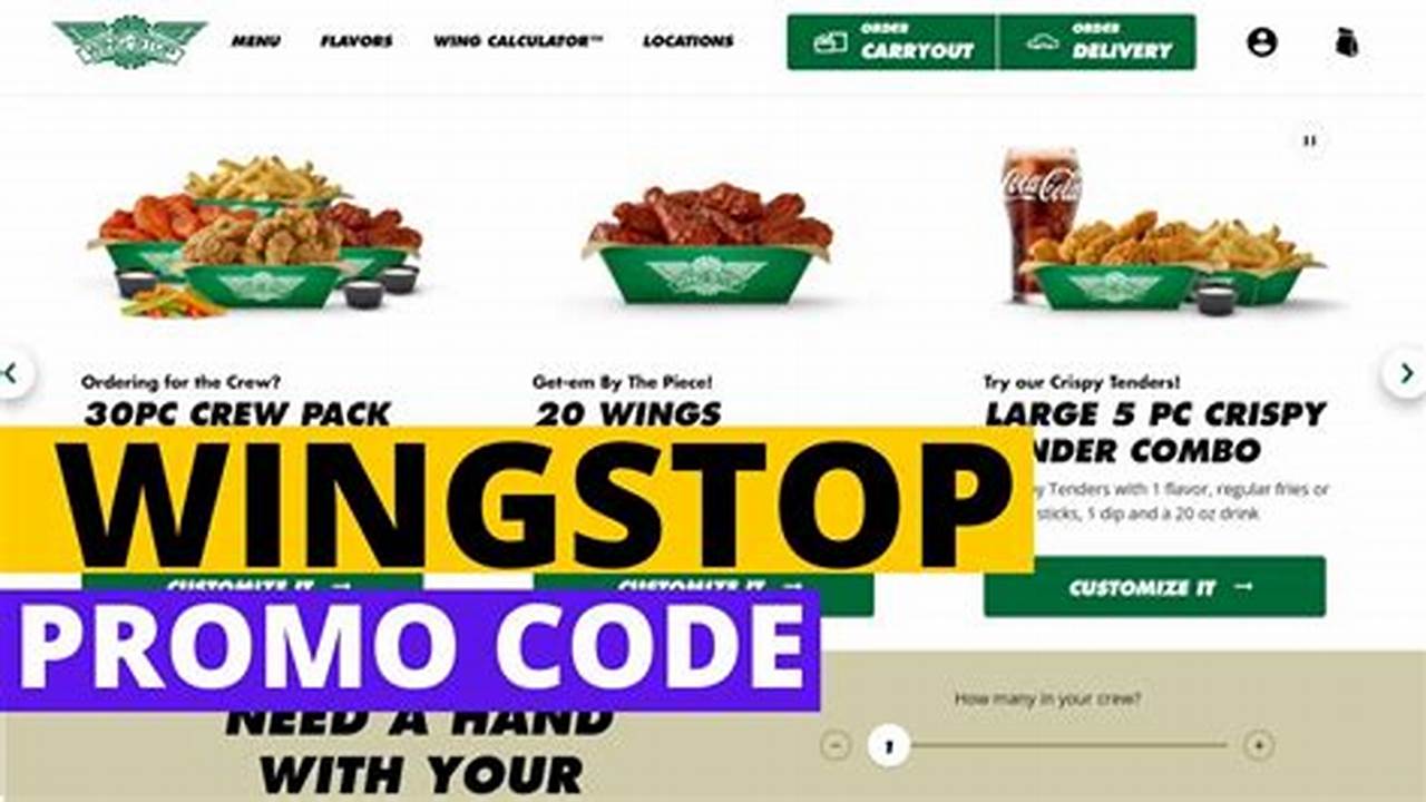 Wingstop Promo Code January 2025