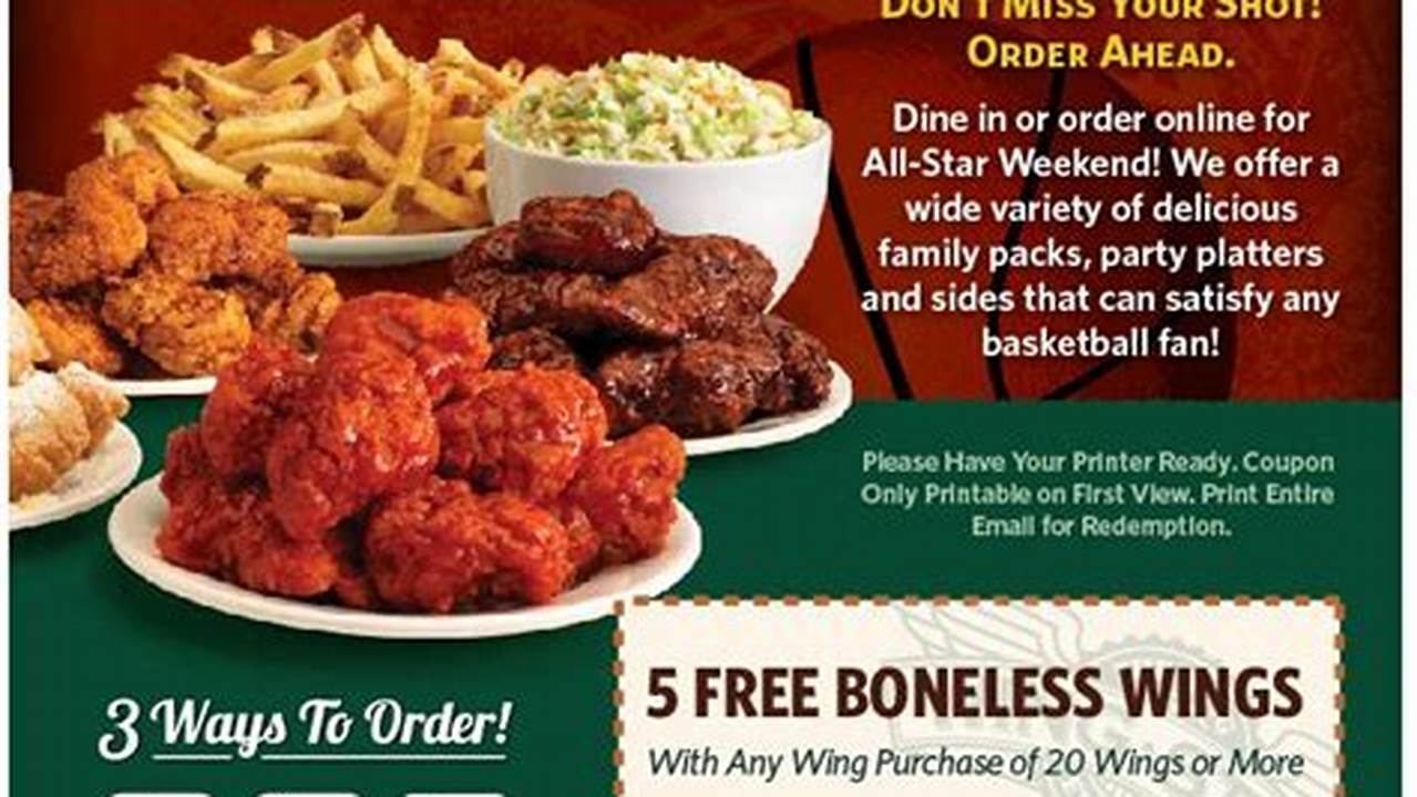 Wingstop Promo Code March 2024 Printable