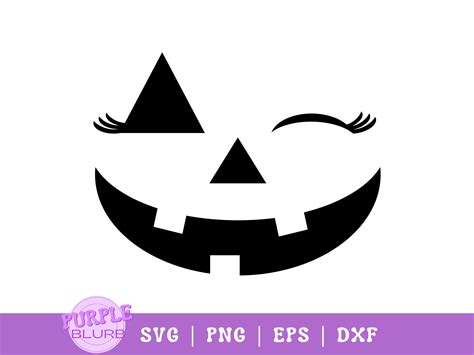Unleash Your Halloween Creativity with Enchanting Winking Pumpkin Face SVG Designs