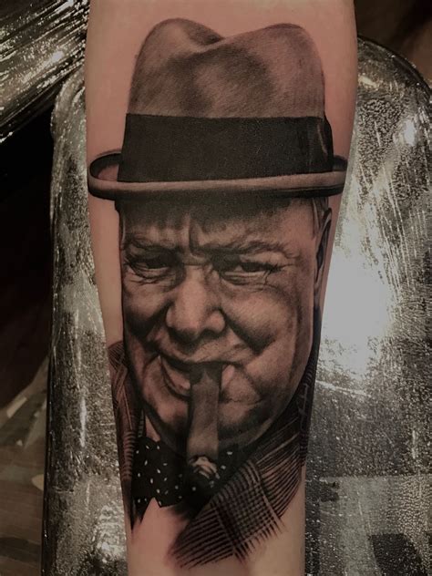 Winston churchill war related forearm tattoo! Tattoos