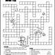 Winter Crossword Puzzle Free Printable