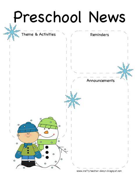 Winter Newsletter Templates