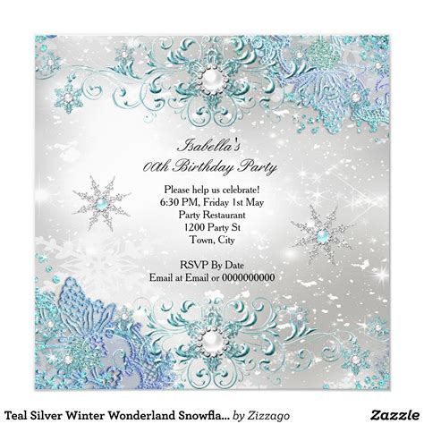 Winter Wonderland Invitations Templates