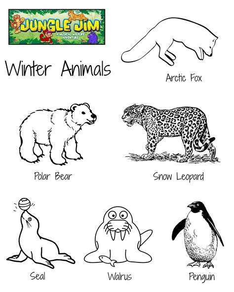 Winter Animals Printables