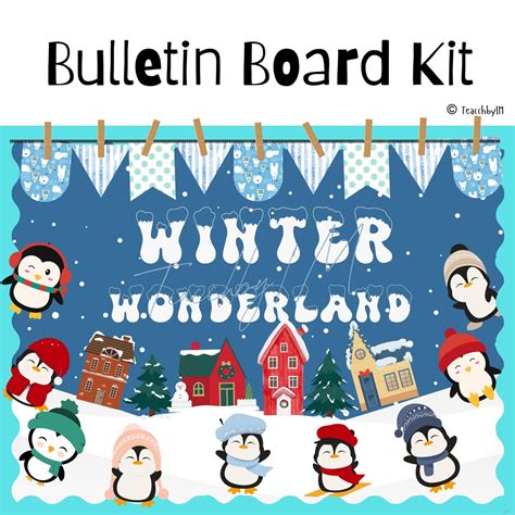 Winter Bulletin Board Kit - Etsy