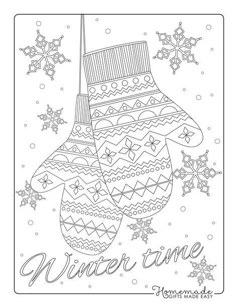 Winter Coloring Pages For Adults