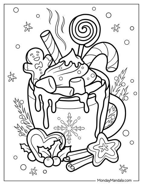 Winter Coloring Pages Hot Chocolate