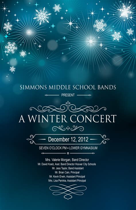 Winter Concert Program Template