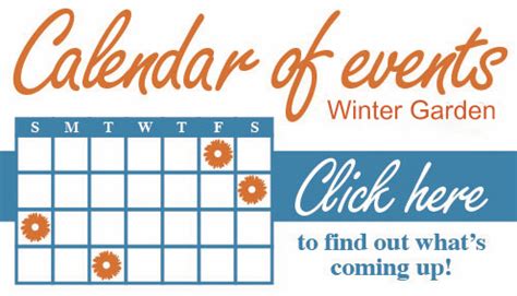 Winter Garden Events Calendar