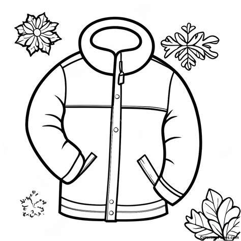Winter Jacket Coloring Pages